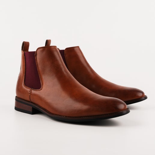 Buckingham Wide Fit Chelsea Boots | Tan | Mens Boots