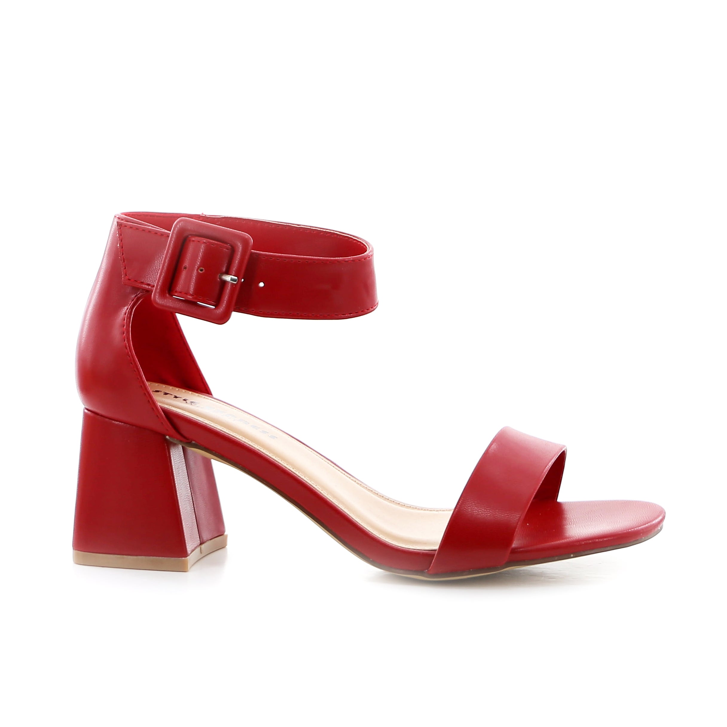 Wide fit hotsell red block heels