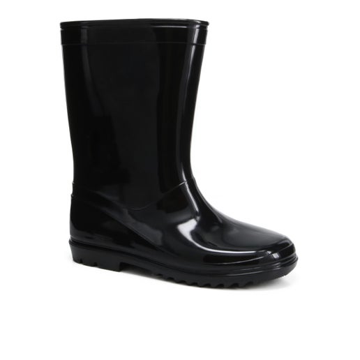 Puddle Kids' Gumboots in Black | Number One Shoes Australia