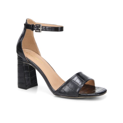 Sunset Block Heels in Black | Number One Shoes Australia